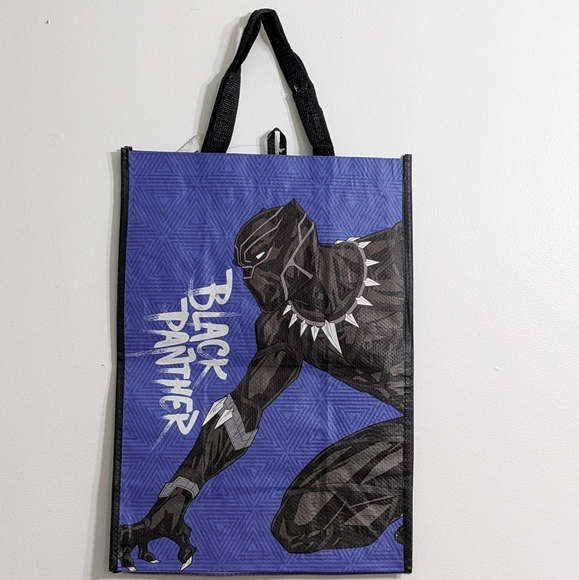 Marvel Black Panther Wakanda Forever Reusable Tote Bag, New With Tag - Picture 2 of 6